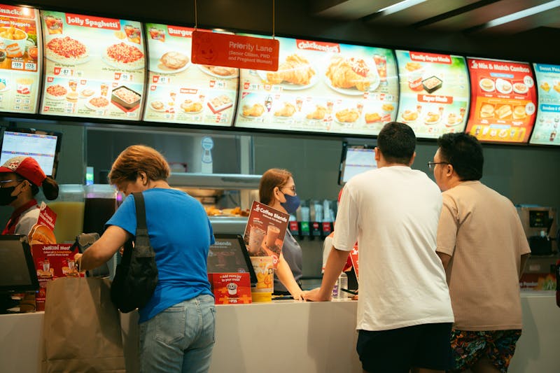 Comfortable and welcoming Church's Chicken dining interior